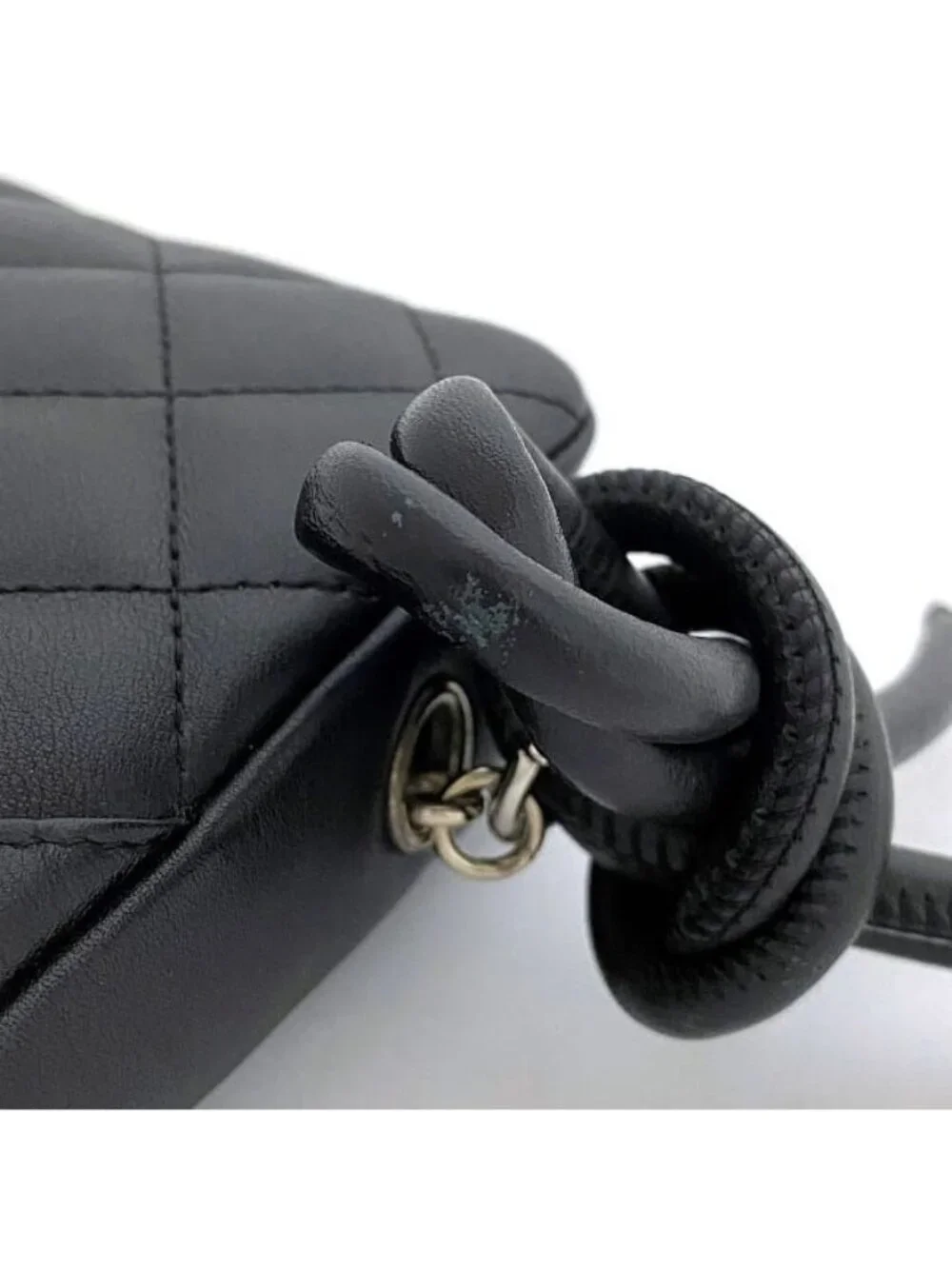 Chanel Mini Shoulder Bag Black White Cambon - Picture 6 of 10